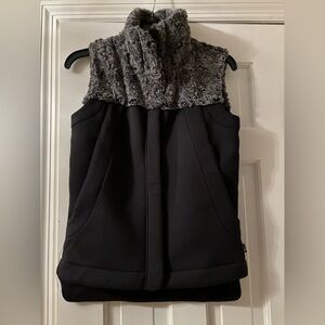 The North Face vest with faux fur
